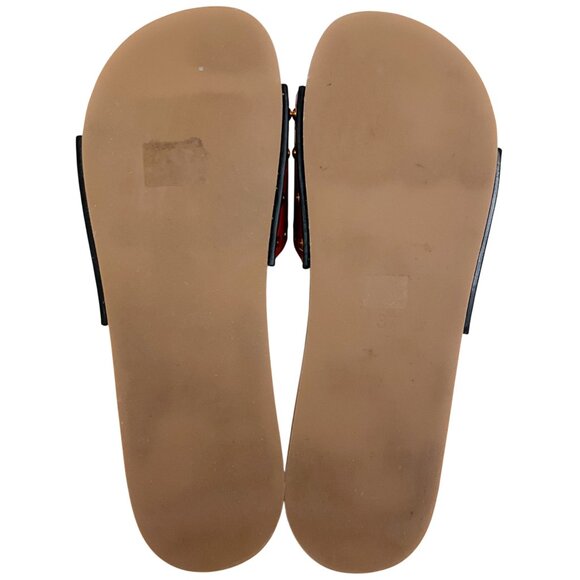 Isabel Marant Natural Leather Jaso Eyelet Grommet Wood Slide Sandals - Picture 7 of 9